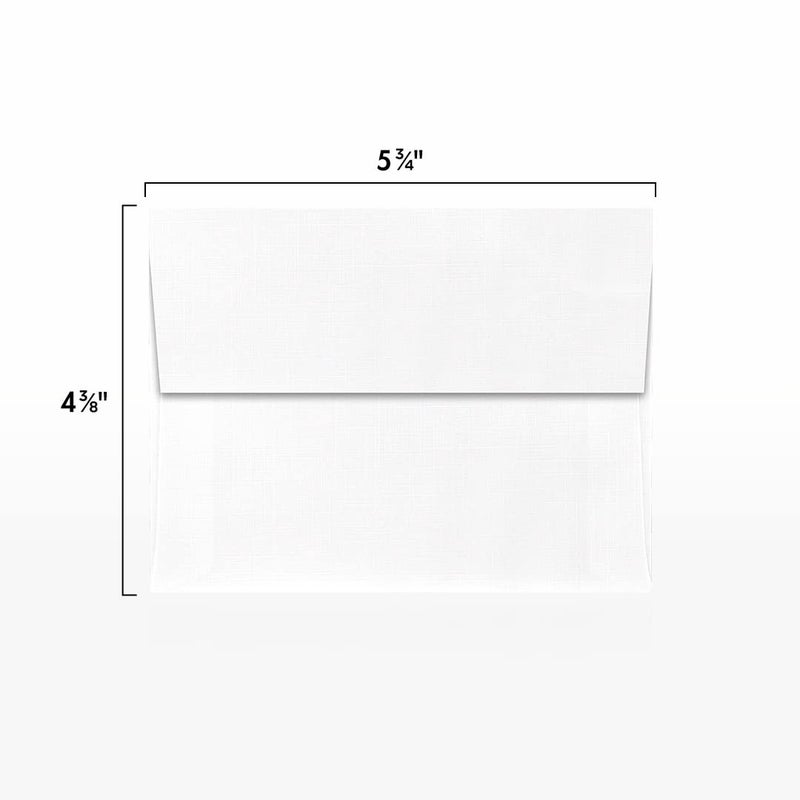 LUXPaper A2 Invitation Envelopes | Peel & Press | 4 3/8" x 5 3/4" | White Linen | 80lb. Text | 50 Qty - Image 3